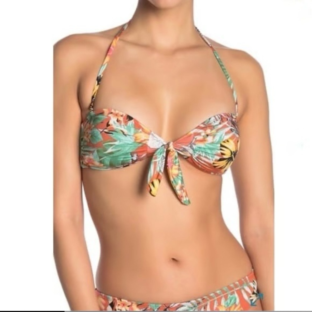 Bikini Lab Tropical Oasis Multicolor Tie-Front Bikini – SET– Summer Swimwear